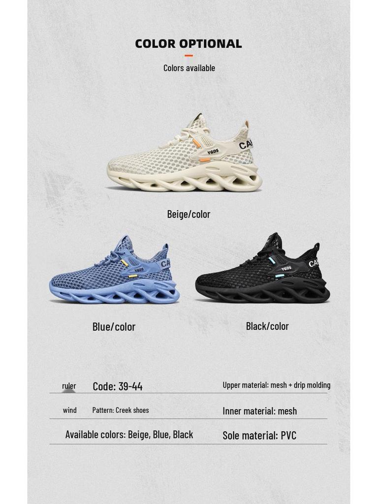 Mesh Breathable Men's Lightweight Summer Sandals: Hollow Out Casual Running Shoes