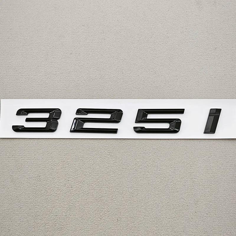 3D ABS Black Car Letters Logo 320i 325i 330i Rear Trunk Badge Emblem Sticker For BMW 3 Series 320i 325i 330i 318i Tail Marking xh6