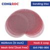 10-Piece 225mm(9-Inch) Dust Free Sanding Discs Mesh Grid Aluminum Oxide Dry Sandpapers Hook and Loop Grit P80~800