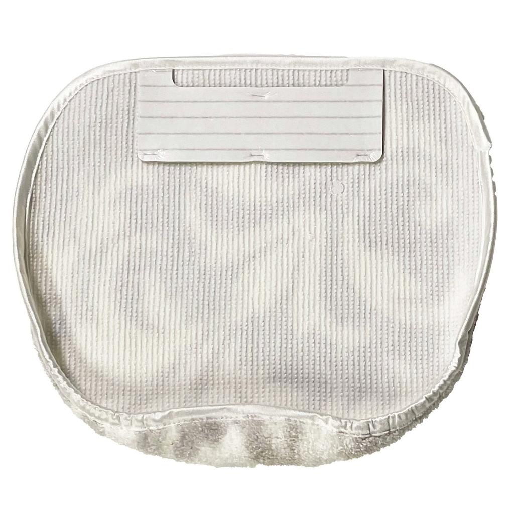 Senko NYNAS Grand Toilet Lid Cover with Adhesive Greige with Elegant 35712 Sheet, Rhinestones, Design,