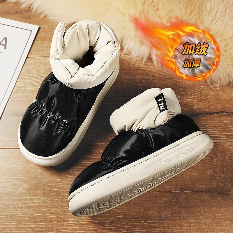 Snow boots winter new velvet thickened cotton boots bread warm cotton shoes