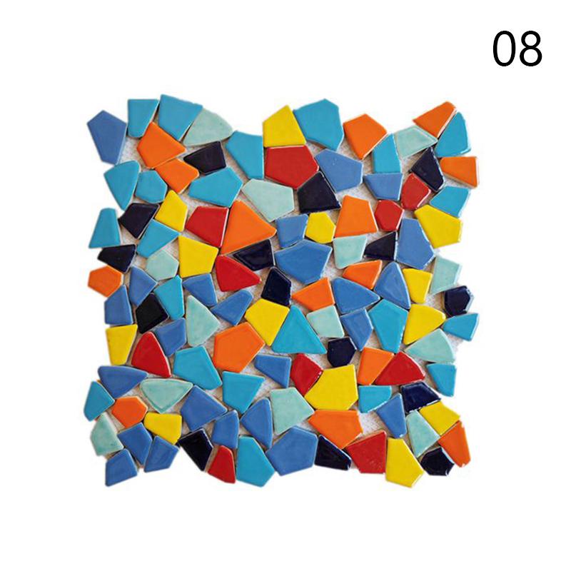 30x30cm Barevné Keramické Štěrkové Mozaikové Dlaždice Horký Pramen Bazén Rybičky Bazénové Fragmenty Toaleta Protiskluzová Dlaždicová Deska Podlaha Stěna Dekorace DIY