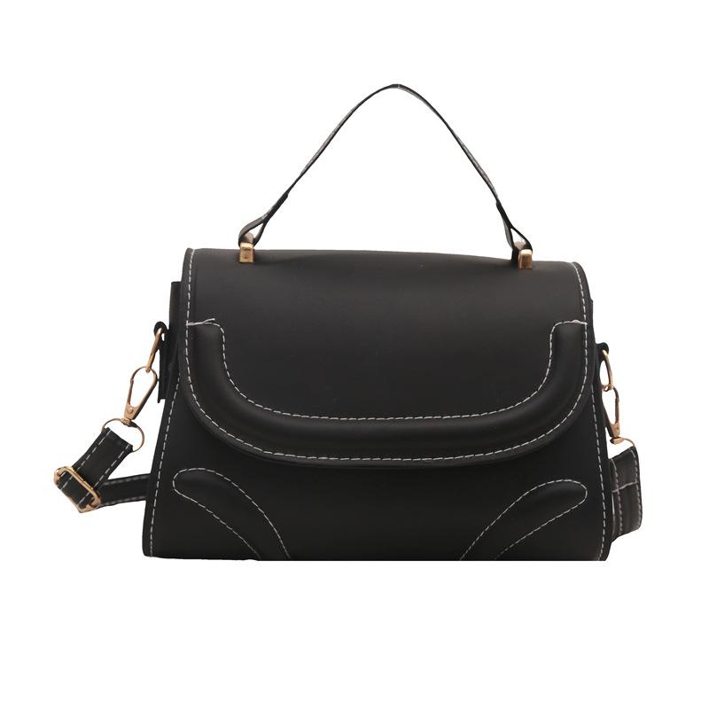 French Fashion and Fashionable Crossbody Small Square Bag Simple Texture Handbag Trendy and Fashionable Shoulder Bag Women's Bag