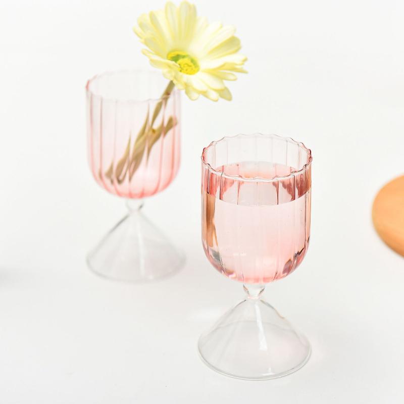 Ice Cream Glass Cup Colorful Cocktail Cup Mojito Champagne Yogurt Goblet Cup Dessert Cup Bar Party Home DrinkWare Goblet Bowl