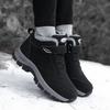 Fashion Outdoor Non-slip Man Snow Boots 2024 Thickened Warm Men Casual Shoes Winter Hiking Boots Plus Velvet Large Size Waterproof Boots
