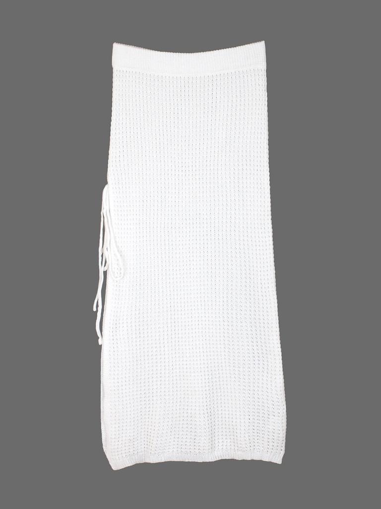 European and American Knit Sweater with Slit for Women – Beach Vacation Dress for Spring/Summer