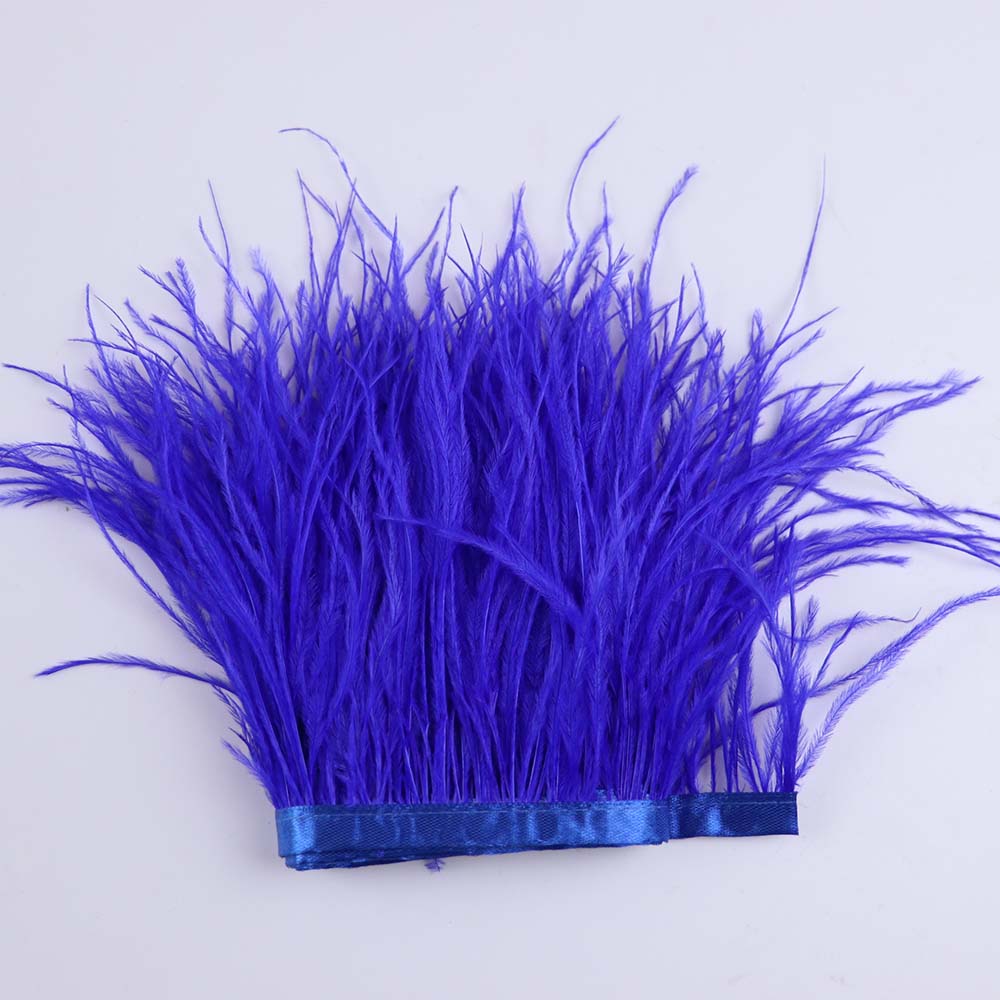 Feather 6-18CM Natural White Black Ostrich Feathers Trim for Wedding Dress Clothing Accessories Party Decoration Plume Fringe