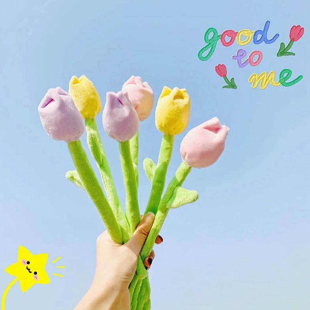 26cm Kawaii Tulip Plush Toys Stuffed Plants Tulip Succulent Kids Party Stuffed Plush Valentine U4Q6