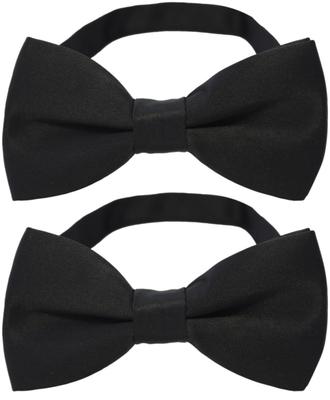 [Best Item] Men's Bow Tie, Made In Japan, Set of 2, One-Touch Tie, Ribbon Tie, Easy Hook Bow Tie, Black, Butterfly 0002