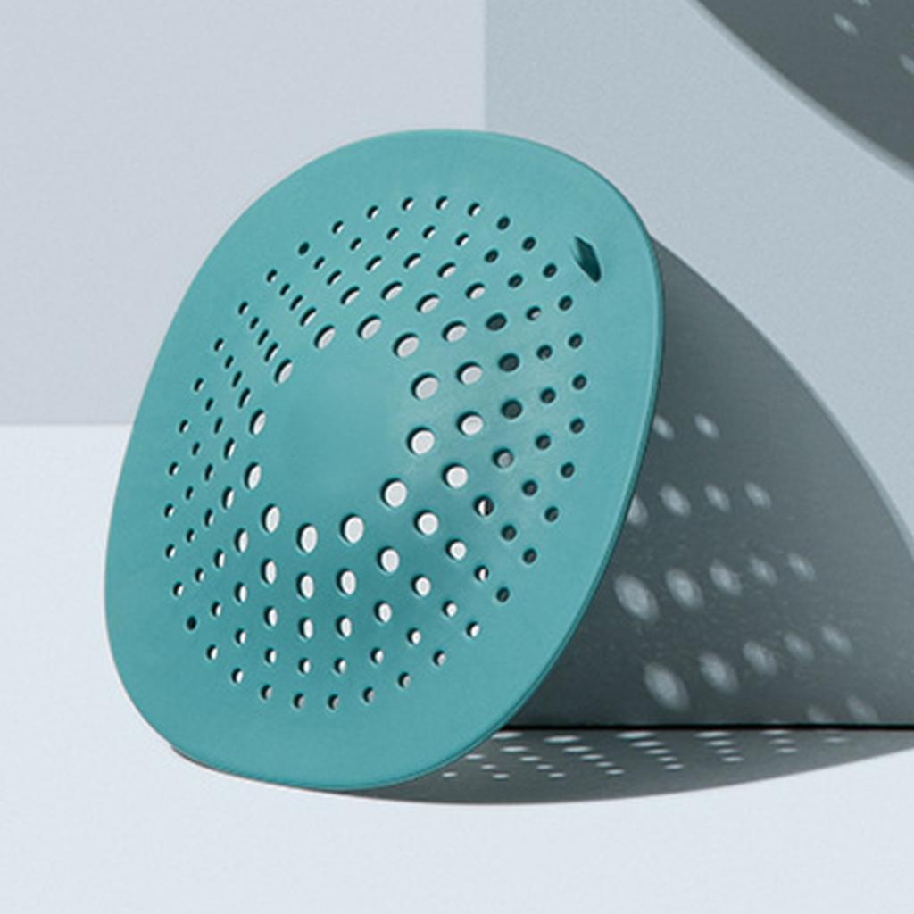 Sink Strainer Prevent Clogging TPR Shower Drain Hair Catcher Washbasin Drain Mesh Cover for Kitchen Bathroom Green