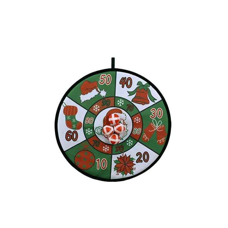 Christmas Home Decoration Supplies Creative Dart Board Santa Claus Throwing Target Dart Shooting Board Party Game Supplies