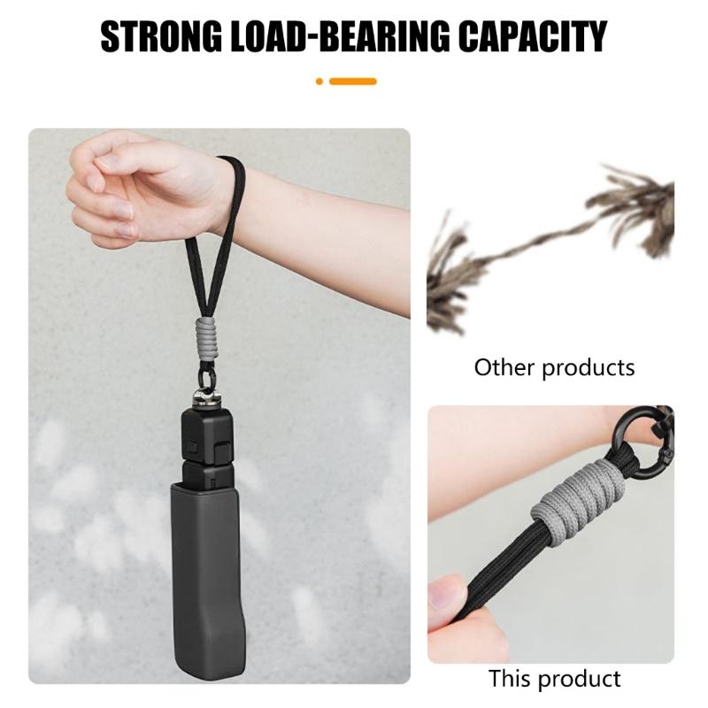 Handwoven Camera Lanyard Belt for Pocket 3/360 ONE X3 X4 Action Cameras Hand Rope Easy Quick Release Designing
