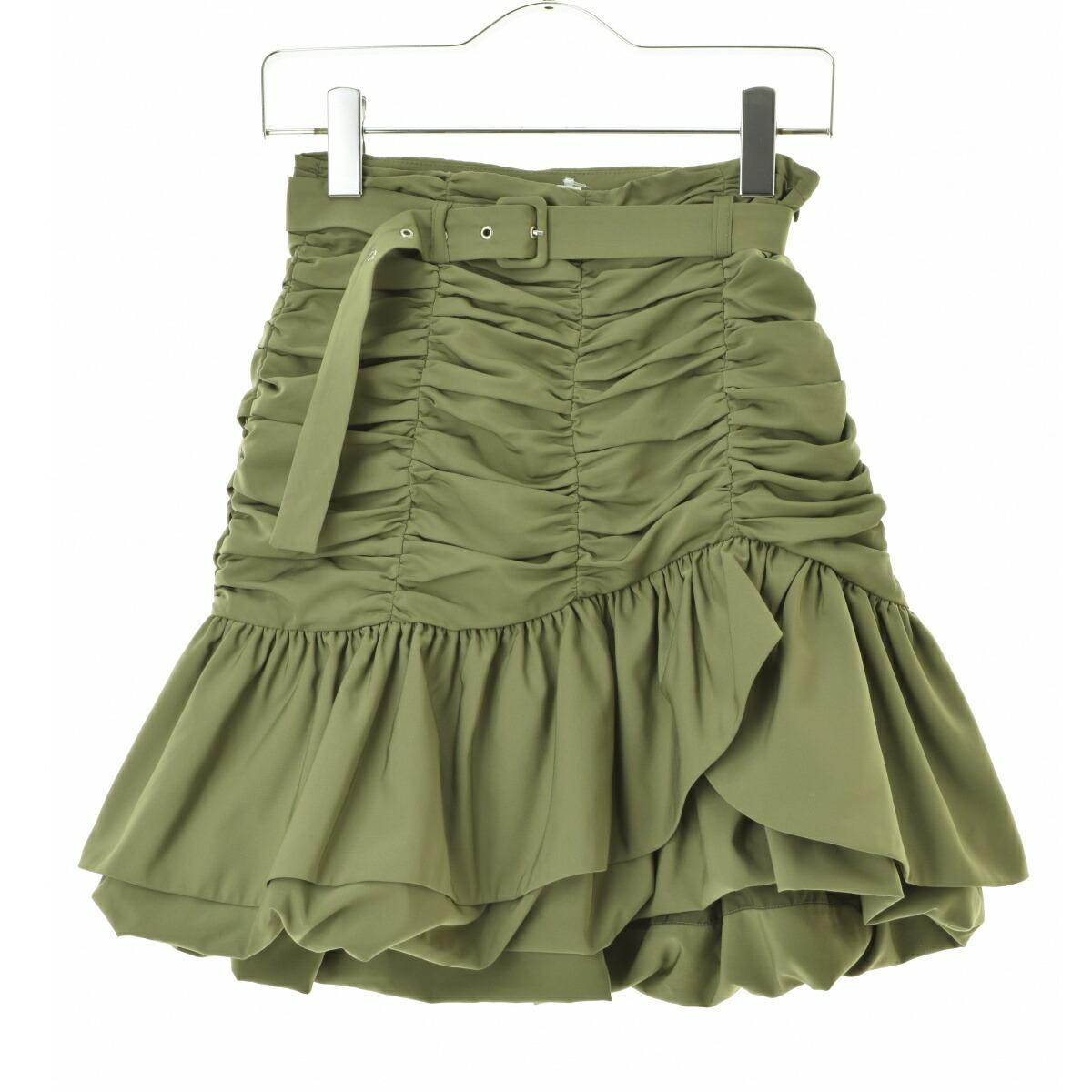 [Used] Lily Brown / Lily Brown LWFS234214 Frill Balloon Mini Skirt [cacfbcbb-l]