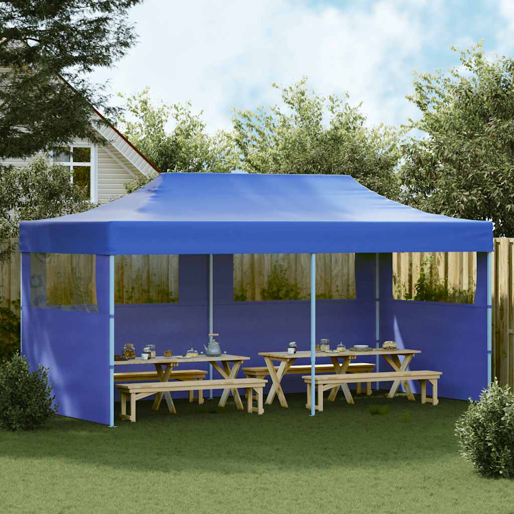 vidaXL Pop-Up-Partyzelt Faltbar Blau 3×6 M