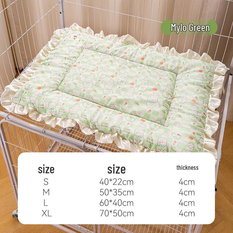 Breathable Removable Dog & Cat Nest: Latex Cushion Sofa Bed, Small Pet Sleeping Pad, Spring/Summer-Ready.