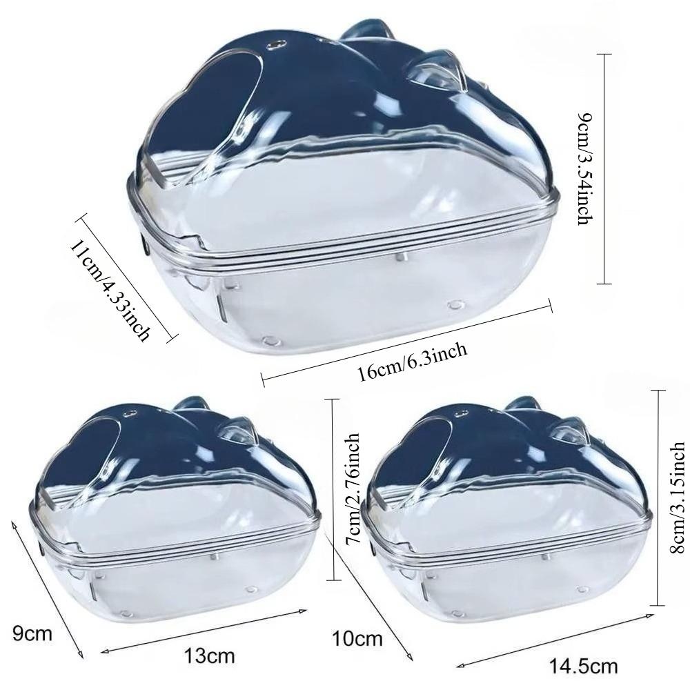

Dual Use Hamster Bathroom Toilet Splash-proof for Golden Bear Sand Bath Pet Supplies S