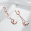 Spinnenperlen-Quasten-Hängeohrringe für Damen Mode Rosegold Farbmischung Mit Natürlichem Zirkon Punk-Schmuck