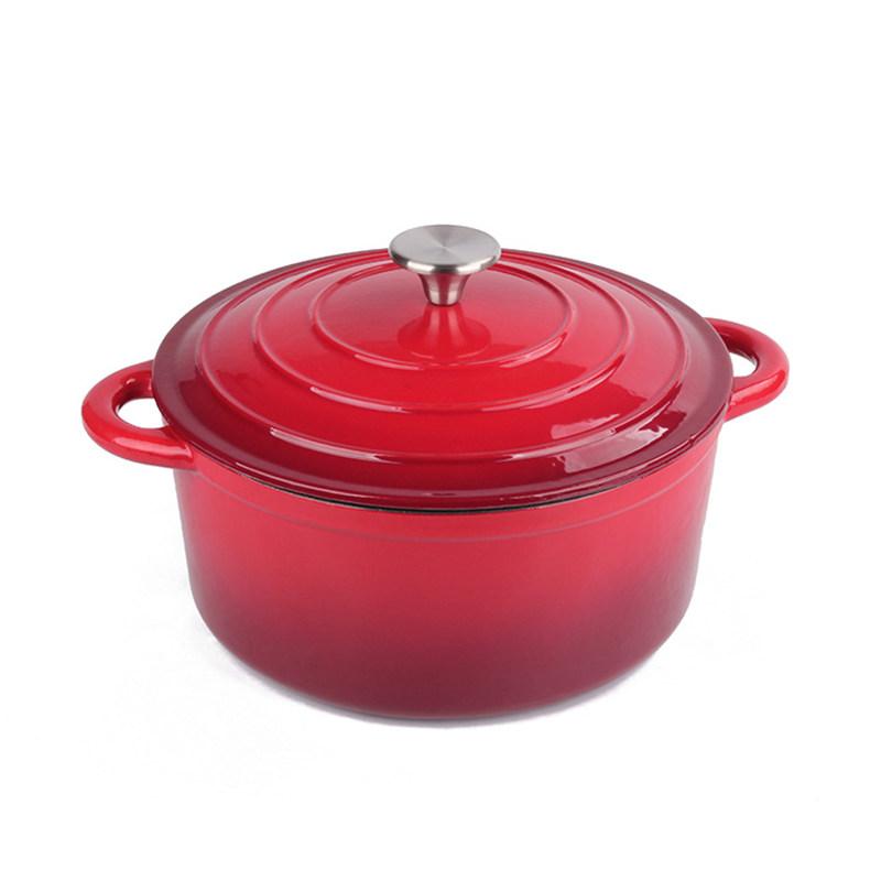 

26cm Enameled Cast Iron Dutch Oven For Baking Braiser Cooking 4.5L Saucepan Heavy Braised Pot Casserole Dish Cast Iron Pot