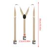 Premium Suspenders Clip-on Y-Back Elastic Belt for Snowboarding Climbing Trekking Men's Winter Gear Fashion Accessories