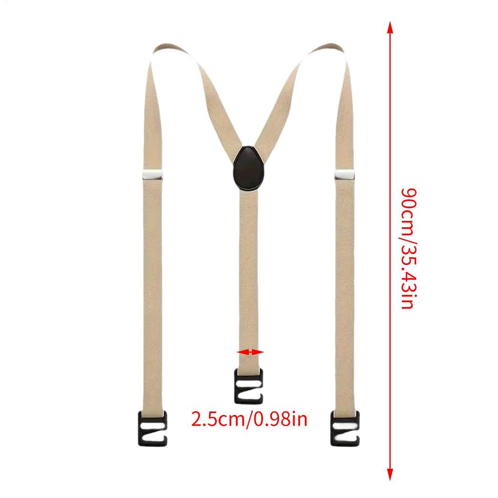 Premium Suspenders Clip-on Y-Back Elastic Belt for Snowboarding Climbing Trekking Men's Winter Gear Fashion Accessories