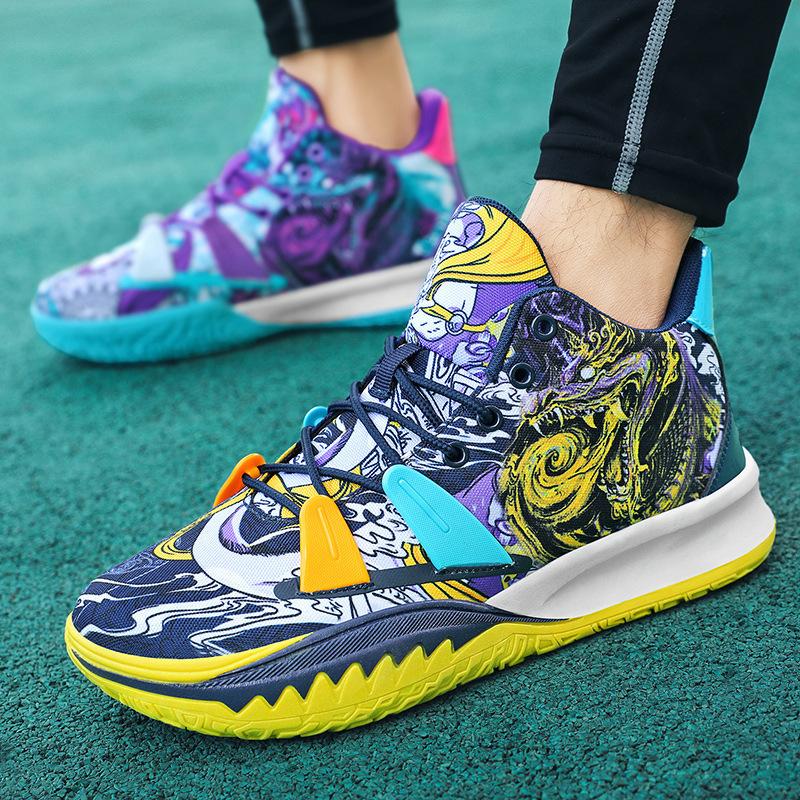 

Подростковые износостойкие баскетбольные кроссовки дышащая сетка звуковые спортивные кроссовки для детей старшего возраста трение лето студенты мужские легкие мужские 45