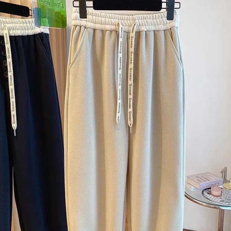 Pants for Women Plus Size Harem Sweatpants Stretchy Elastic High Waist Long Trousers Casual Joggers Leg Pants