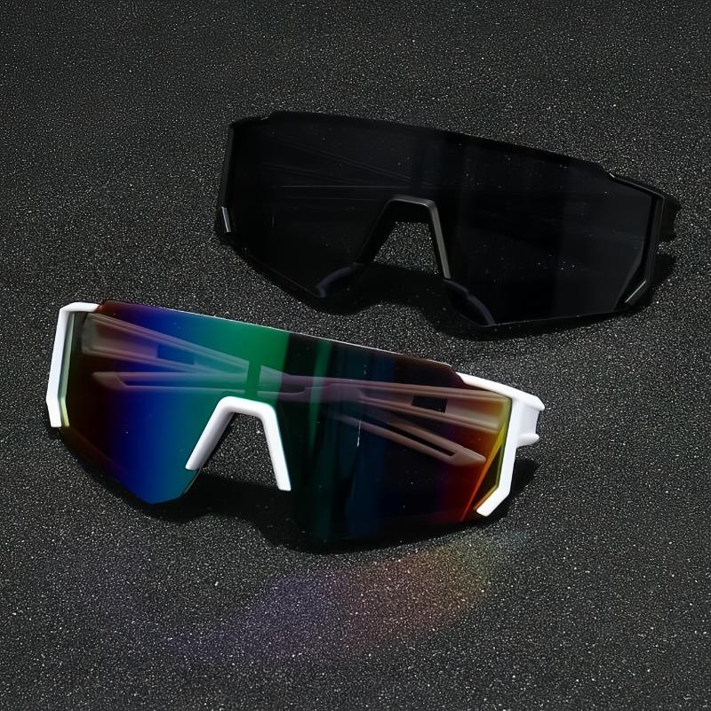 

2-piece Set of Men s and Women s Universal Geometric Frame Fashionable Glasses Suitable for Decoration