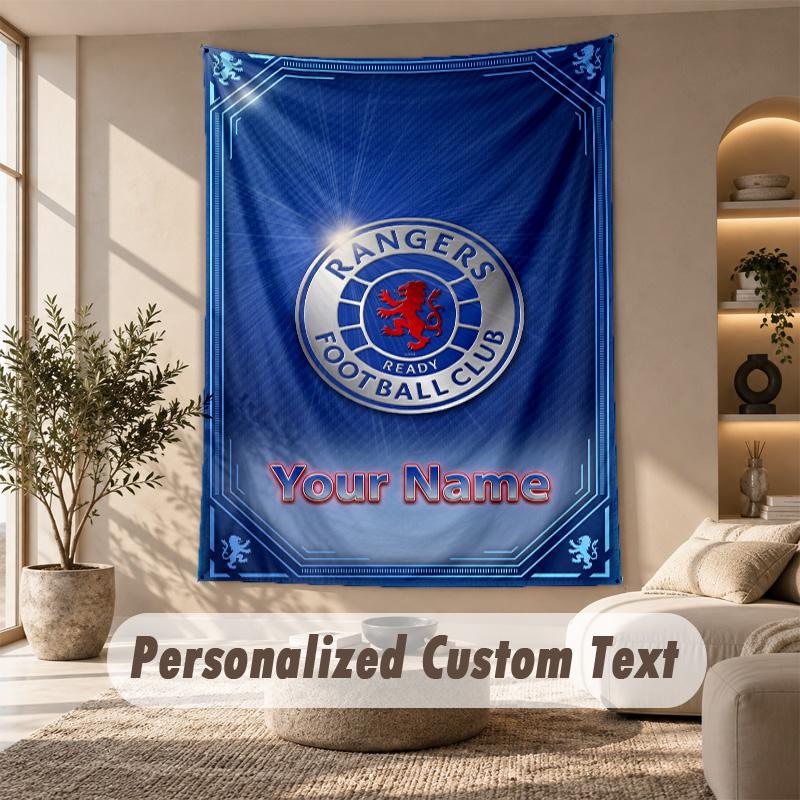 Tapestry Custom Name Text, Wall Hanging Tapestry Home Room DecorRangers FC