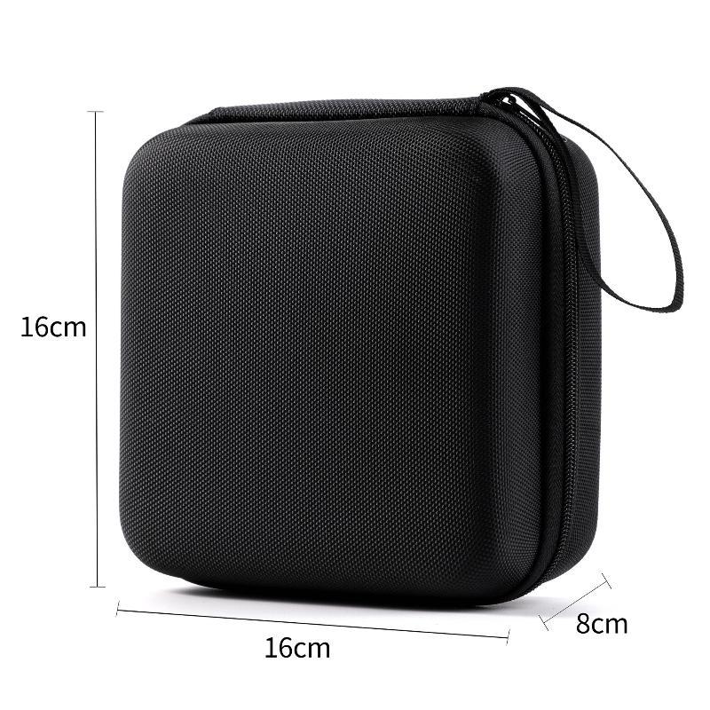 Anti-squeeze Hard EVA Earphone Carrying Case Durable Portable Zipper Storage Box for Travel Earbud Protection 1PC Black