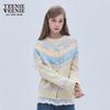 Teenie Weenie Women's Striped Bear Knitted Cardigan