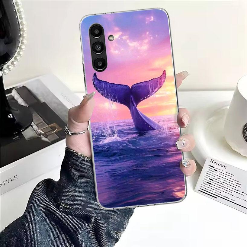 Humpback Whale Sea Giant Phone Case For Samsung Galaxy A13 A14 A15 A16 A17 A53 A54 A55 A56 A57 A33 A34 A35 A36 A37 A23 A24 A25 A