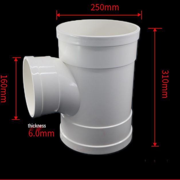 PVC Redukční T-kus s inspekčním otvorem a hrdlem/trnem