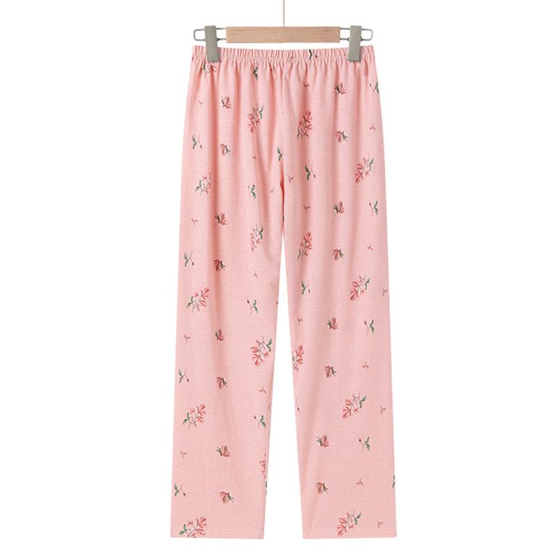 

2026 New Cotton Summer Pajamas for Middle-Aged & Elderly Women - Lightweight, Medium Sleeve XL (80-95 lbs)