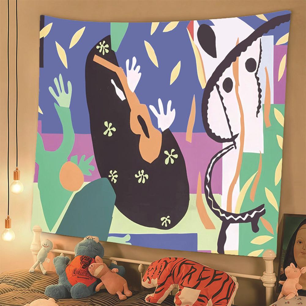 Matisse Art Tapestry Classical Masterpiece Wall Hanging Bedroom Background Wall Decor Cloth