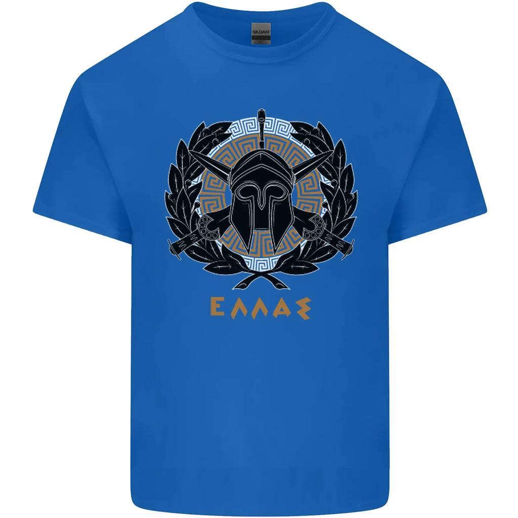 Greek Helmet Spartan Gym Training MMA TShirt 100 Cotton ONeck Summer Short Sleeve Casual Mens Tshirt Size S3XL