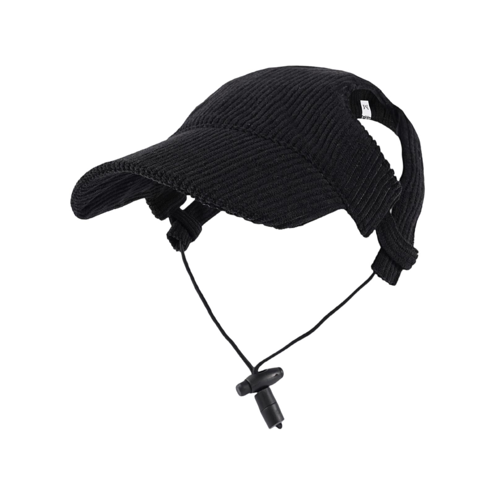 

Pet Hat Corduroy Dog Hat Sunscreen Dog Baseball Hat Headwear M чёрный
