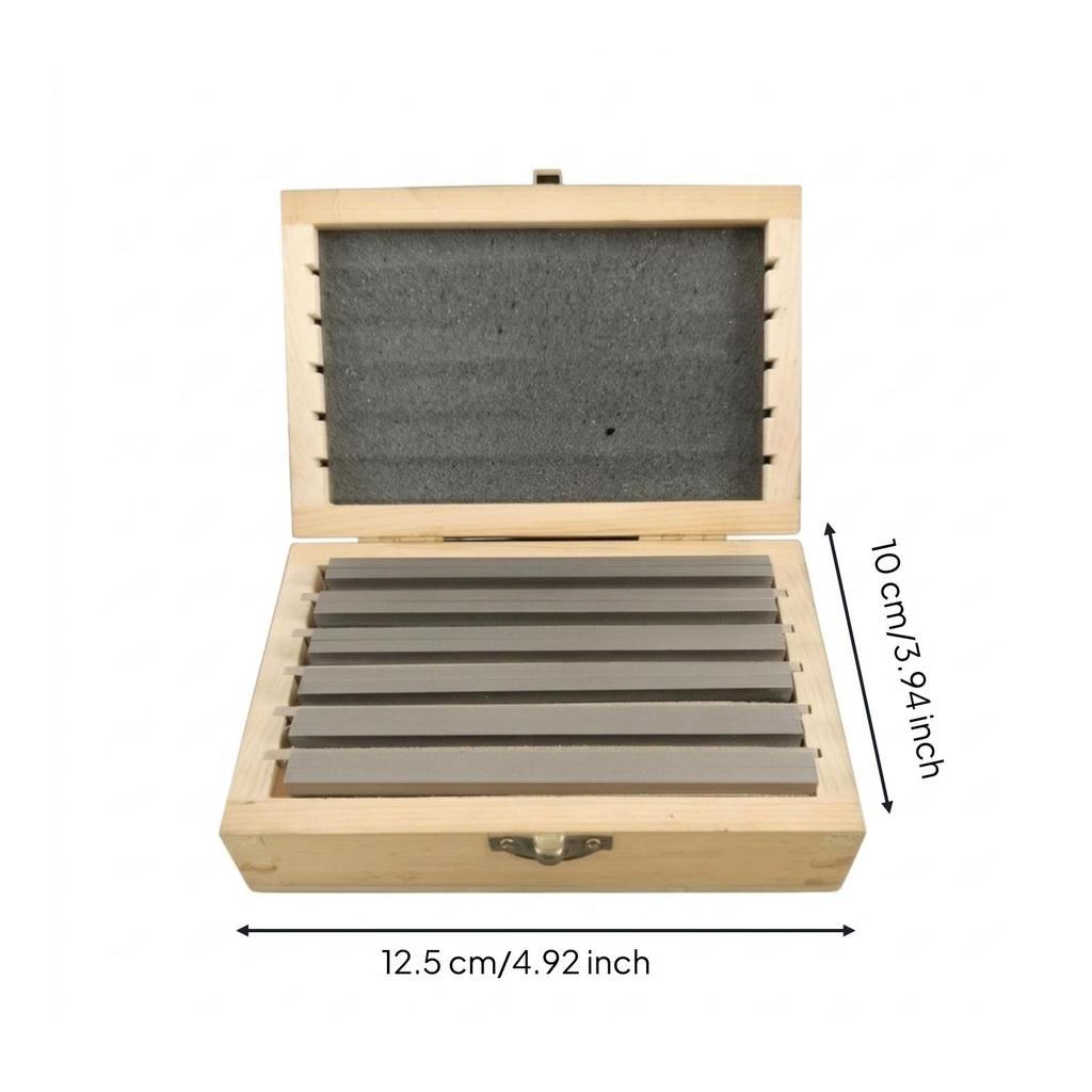 12 Pieces Milling Vise Parallels Hardened Tooling Ground Finish for Machine Shop