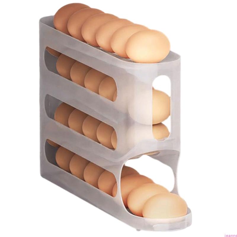 Plateau à œufs transparent multicouche pour réfrigérateur Construction en plastique durable et accès facile Visibilité Contenant à œufs pour réfrigérateur