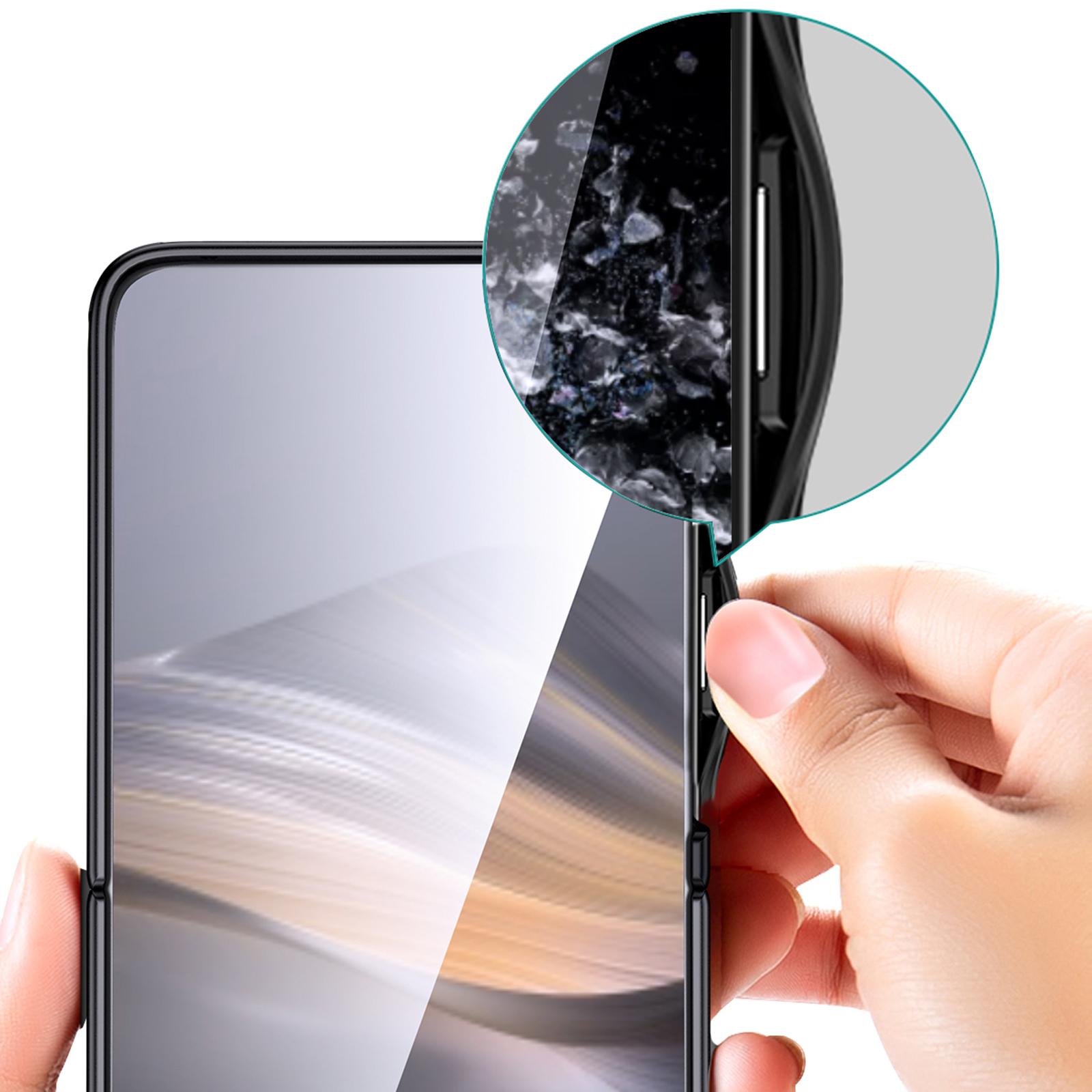 

For Huawei Pocket 2 Shockproof Phone Case TPU+PC Hybrid Cover Black