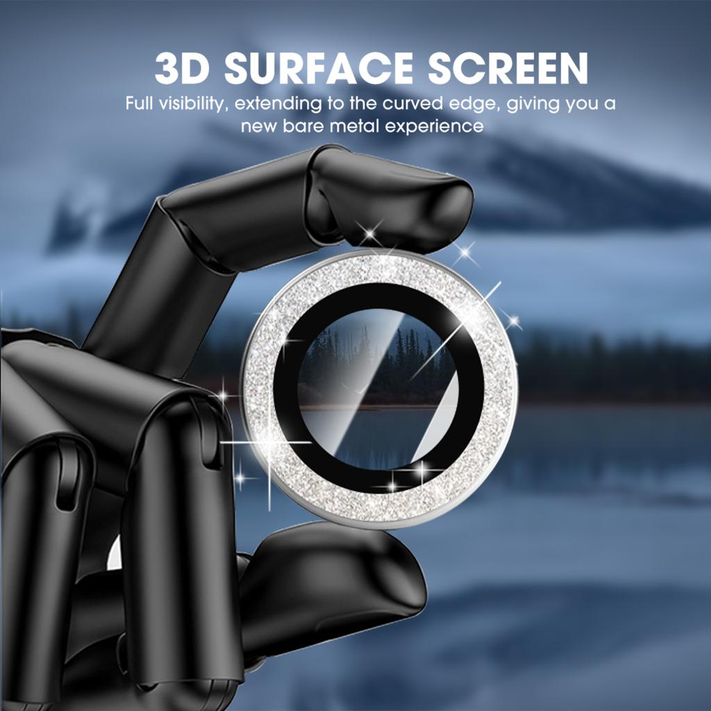 Bling Camera Lens Protector for IPhone 17/17 Air/17 Pro/17 ProMax Aluminum Alloy Tempered Glass Diamond Lens Cover for IPhone17