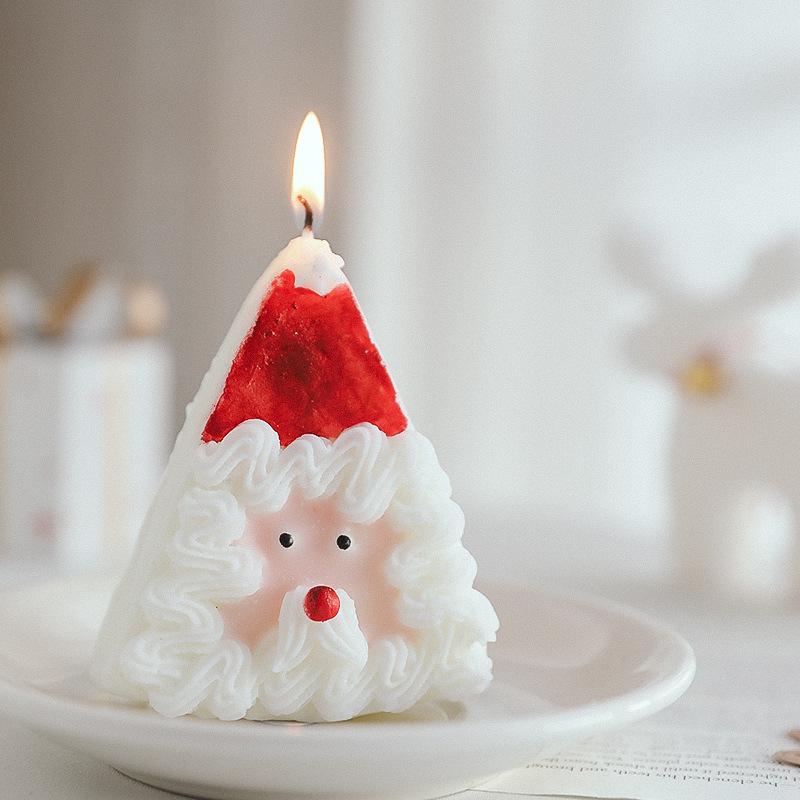 Santa Claus Scented Candle Wholesale Candle Handmade Christmas Gift Cake Modeling Scented Candle