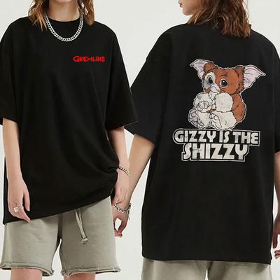 Summer Round Neck  “GIZZY IS THE SHIZZY”  Printed Top Fashionable Casual Pure Cotton Short Sleeved Men's and Women's Unisex T-shirts