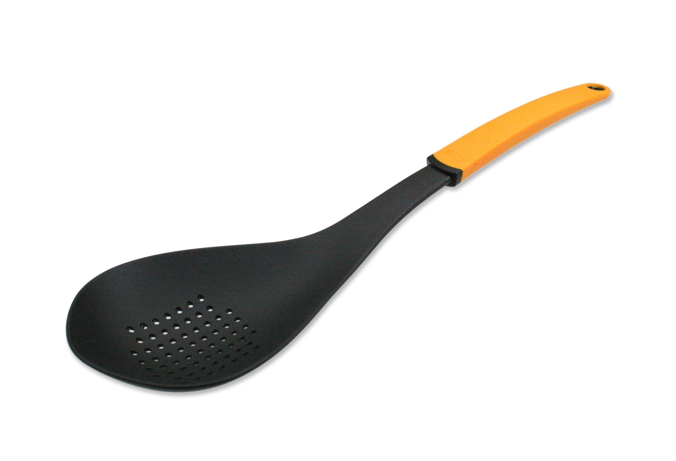 Suncraft Slotted Made in Ladle, Colander-Shaped Spoon, Nylon, Orange, Japan,  Chat Bistro  OB-305O оранжевый