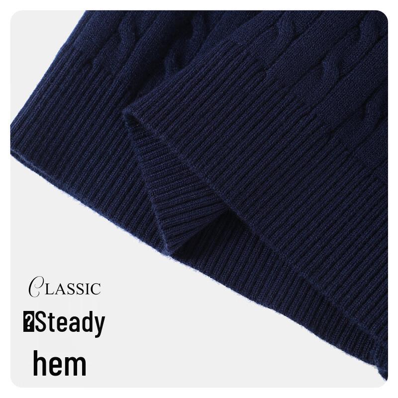 Navigare Boys' Cable Knit V-Neck Cardigan Sweater