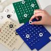 Desktop Permanent Calendar with Wood Stand ABS Permanent Countdown Calendar with 3 Rings for Office Desk Date Reminder