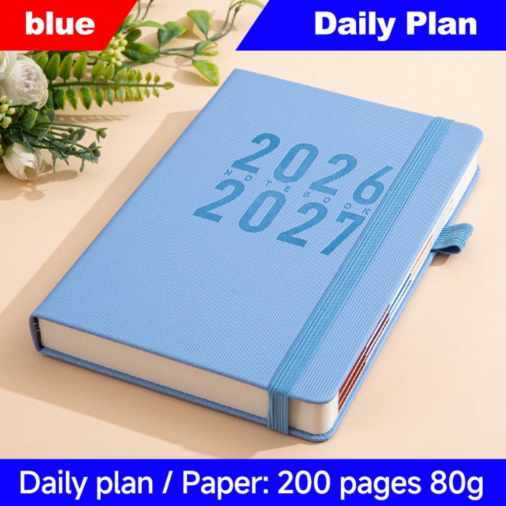 Pu Leather A5 Agenda Planning Notebook 12 Months To-do List Notebook  Stationery