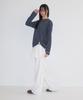 RONRON Button Mini Pocket Stripe Long Sleeve Navy