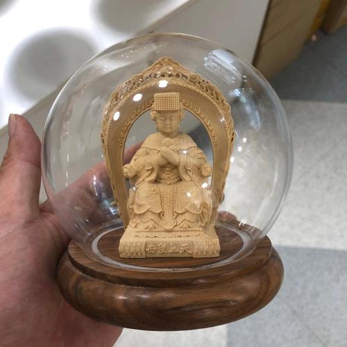 1 Stück Massivholz Buddha Statue Ornamente Feng Shui Ornamente Holzschnitzerei Handwerk Wohnzimmer Heimdekoration Skulptur Statue