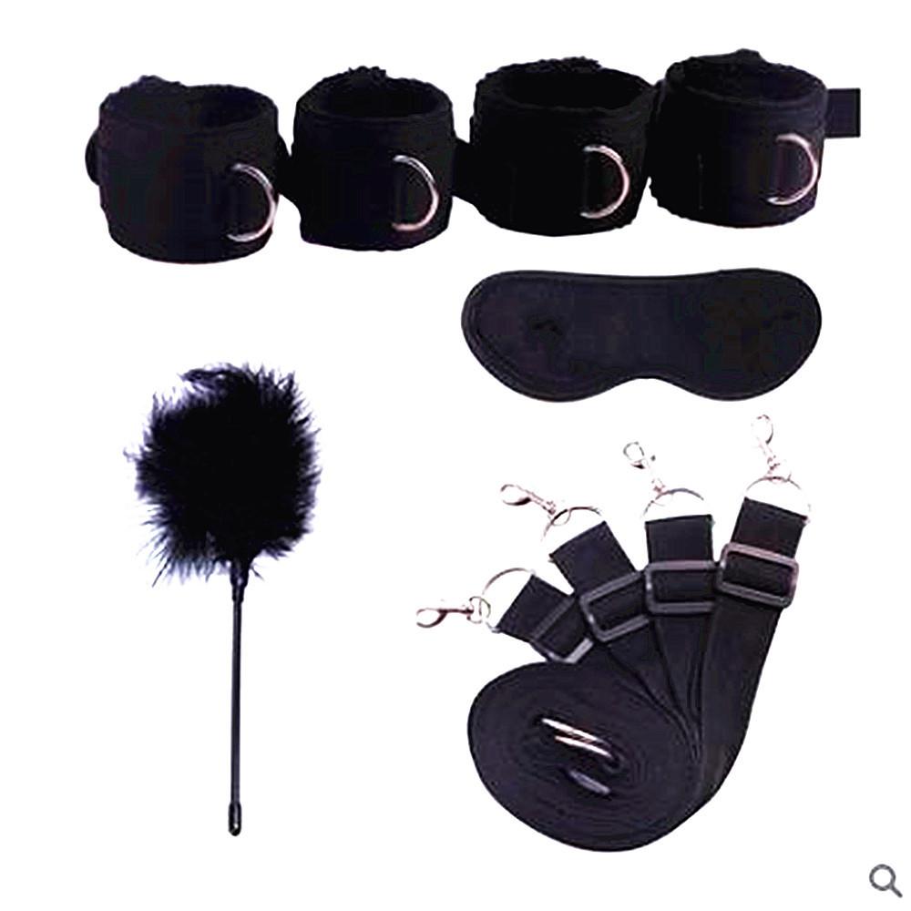 Bondage Gear Sets SM Slave Handcuff Leg Restraint Eyeblinder Teaser Sex Toy Kits Couple Adult Fetish Games Sex Bondage Toy