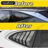 For Honda Breeze  Carbon Fibre Rear Window Side Vent Louver Shutter Cover Trim
